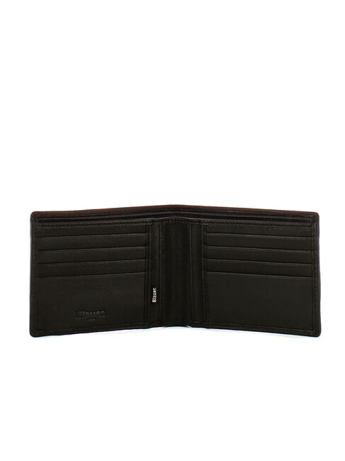 FIRSTCLASS Cartera de cuero con cc NEGRO - Carteras Hombre