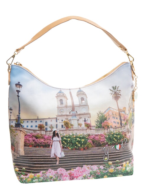 YESBAG Bolso de hombro tipo hobo floral - Bolsos Mujer