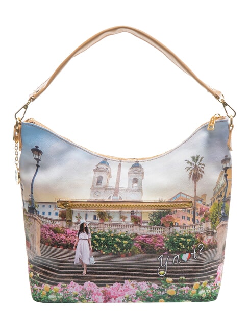 YESBAG Bolso de hombro tipo hobo floral - Bolsos Mujer