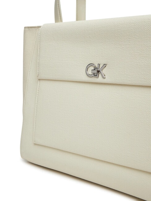 CK MEDIUM Bolso de hombro tiza - Bolsos Mujer