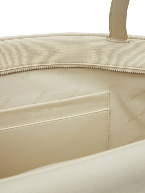 CK MEDIUM Bolso de hombro tiza - Bolsos Mujer