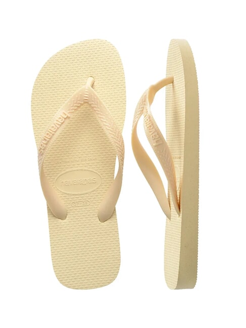 TOP SENSES Chancletas crema de mantequilla - Zapatos Mujer