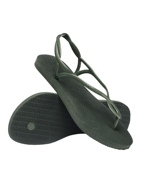 Chanclas LUNA verde olivo - Zapatos Mujer