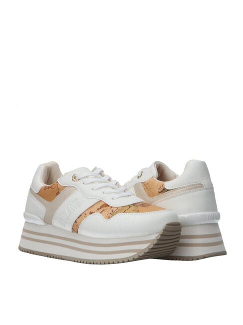 GEO JR Zapatillas de plataforma con logotipo lateral Blanco / Geo Beige - Zapatos Mujer