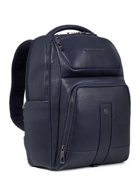 CARL Mochila para PC de 14", en cuero azul - Mochilas para portátil