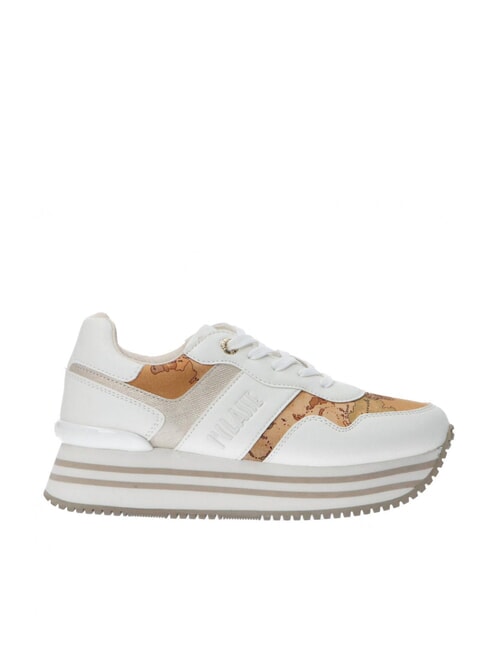 GEO JR Zapatillas de plataforma con logotipo lateral Blanco / Geo Beige - Zapatos Mujer