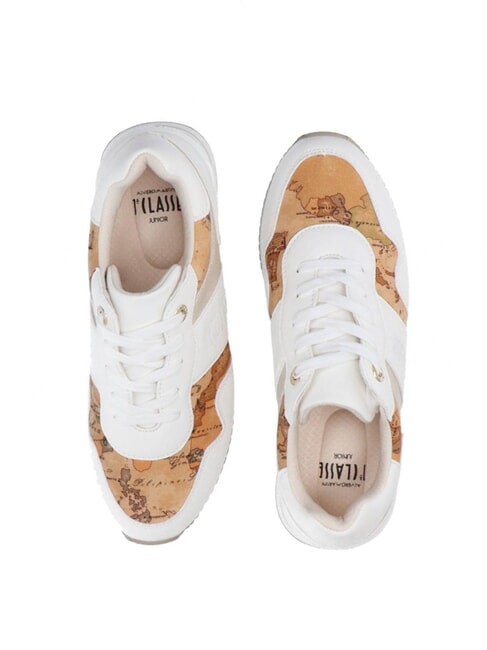 GEO JR Zapatillas de plataforma con logotipo lateral Blanco / Geo Beige - Zapatos Mujer