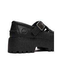 TIMBERLAND STONE STREET BUCKLE Zapato de plataforma de piel negro de grano completo - Zapatos Mujer - 8