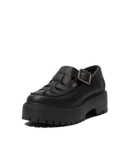 TIMBERLAND STONE STREET BUCKLE Zapato de plataforma de piel negro de grano completo - Zapatos Mujer - 3