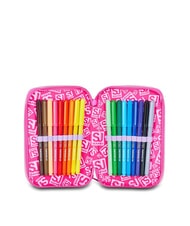 SJGANG FLYUNICORN GIRL Estuche con 3 cremalleras y material escolar incluido fuxiafluo - Estuches y Accesorios - 4