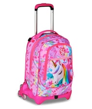 SJGANG FLYUNICORN GIRL 3WD Mochila con ruedas desmontable, 3 ruedas fuxiafluo - Mochilas con ruedas - 2