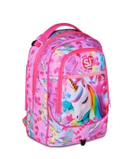 SJGANG FLYUNICORN GIRL 3WD Mochila con ruedas desmontable, 3 ruedas fuxiafluo - Mochilas con ruedas - 6