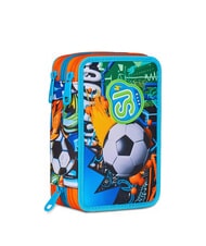SJGANG TINYPATCH BOY Estuche con 3 cremalleras y material escolar incluido turquesa brillante - Estuches y Accesorios - 6