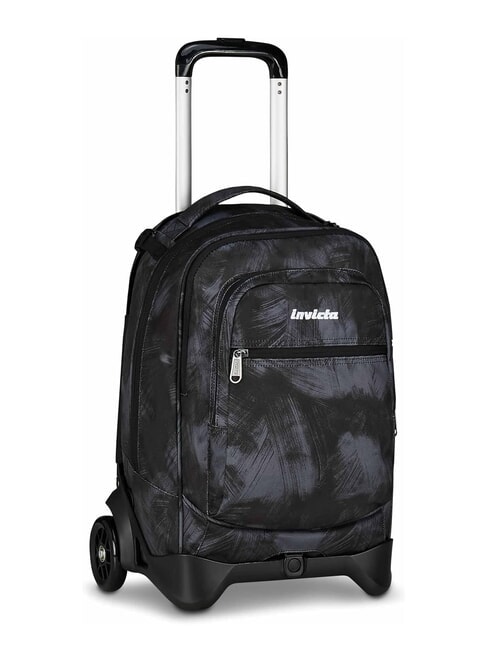 PLUG FANTASY Mochila con ruedas desmontable, soporte para port&aacute;til negro cepillado - Mochilas con ruedas