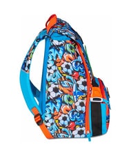 SJGANG TINYPATCH BOY Mochila expandible con parche turquesa brillante - Mochilas Escuela & Tiempo Libre - 4