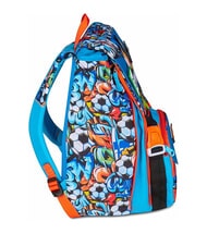 SJGANG TINYPATCH BOY Mochila expandible con parche turquesa brillante - Mochilas Escuela & Tiempo Libre - 5
