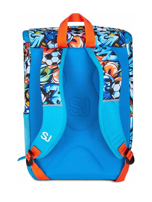 TINYPATCH BOY Mochila expandible con parche turquesa brillante - Mochilas Escuela & Tiempo Libre