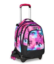 SEVEN PAINT GIRL JACK 3WD Trolley 2 Mochilas Desmontables, 3 ruedas RODAMINA ROJA - Mochilas con ruedas - 3