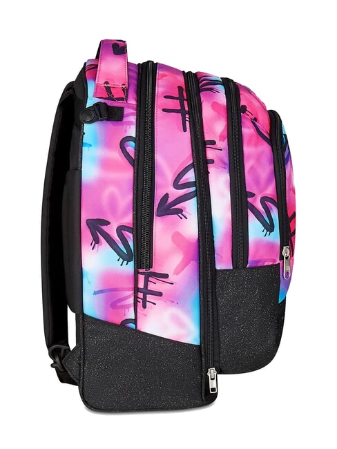 PAINT GIRL JACK 3WD Trolley 2 Mochilas Desmontables, 3 ruedas RODAMINA ROJA - Mochilas con ruedas