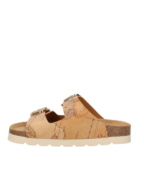 GEO CLASSIC Zapatilla con 2 hebillas NATURAL - Zapatos Mujer