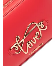 LOVE MOSCHINO CURSIVE LOGO Mini bolso de hombro ROJO - Bolsos Mujer - 3