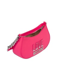 LOVE MOSCHINO MIDDLE CHAIN Bolso de hombro fucsia - Bolsos Mujer - 3