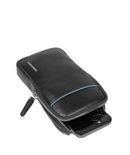 PIQUADRO CAMPIONARIO - BLUE SQUARE Funda de cuero para tel&eacute;fono m&oacute;vil negro - Fundas para tablet & Organizer - 4