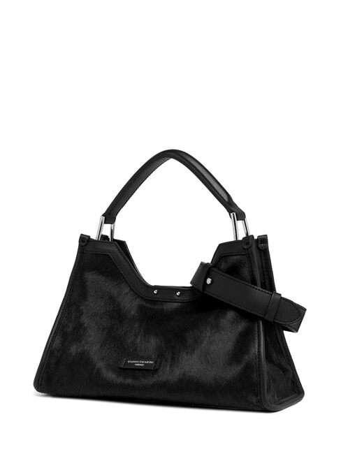AURORA Bolso efecto piel de potro negro - Bolsos Mujer