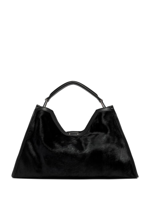 AURORA Bolso efecto piel de potro negro - Bolsos Mujer