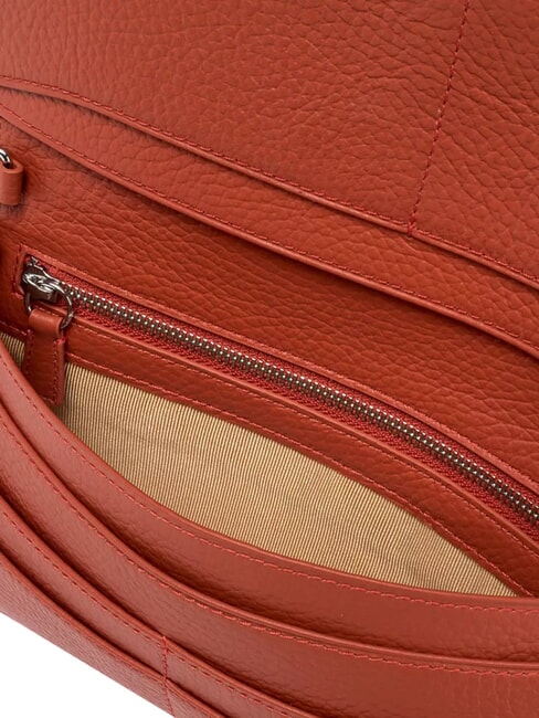 DEVA Bolso bandolera de piel con solapa otoño - Bolsos Mujer