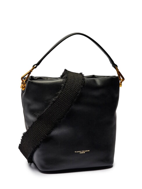 MIREA Bolso de cuero tipo cubo negro - Bolsos Mujer