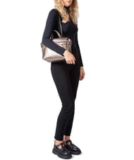GIANNI CHIARINI GILDA Bolso de piel de doble función estaño - Bolsos Mujer - 7