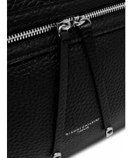 GIANNI CHIARINI GILDA Bolso de hombro de piel martillada negro - Bolsos Mujer - 4