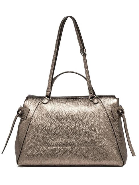 GILDA Bolso de hombro de piel martillada estaño - Bolsos Mujer