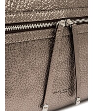 GIANNI CHIARINI GILDA Bolso de hombro de piel martillada estaño - Bolsos Mujer - 4
