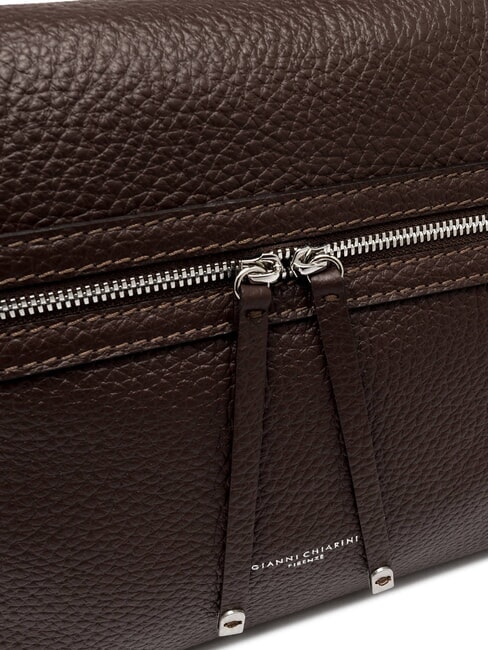 GILDA Bolso de hombro de piel martillada t.moro - Bolsos Mujer