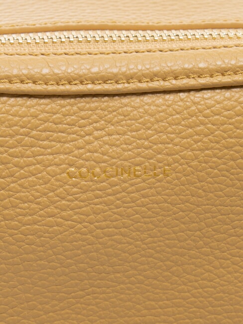 ALPHA Estuche para cámara de cuero martillado beige fresco - Bolsos Mujer