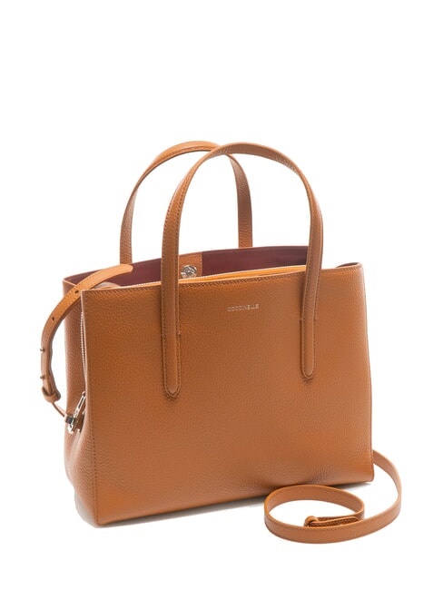 SWAP Bolso de mano de cuero martillado CUIR - Bolsos Mujer