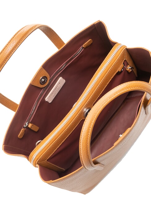 SWAP Bolso de mano de cuero martillado CUIR - Bolsos Mujer