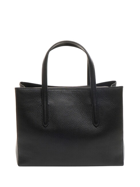 SWAP Bolso de mano de cuero martillado negro - Bolsos Mujer