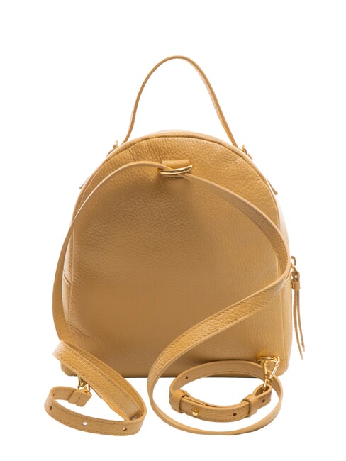 VOILE Mini mochila en piel martillada beige fresco - Bolsos Mujer