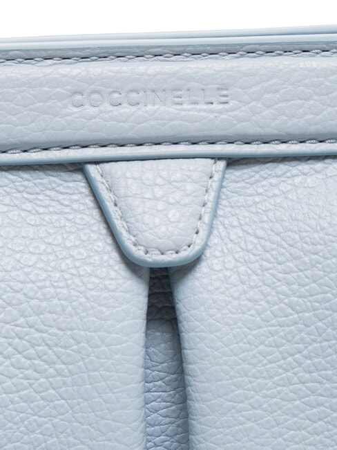 DILETTA SOFT Bolso de mano de piel martillada niebla azul - Bolsos Mujer