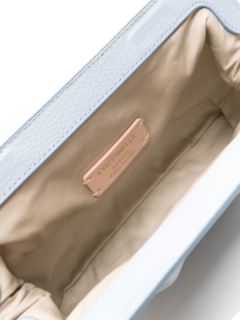 DILETTA SOFT Bolso de mano de piel martillada niebla azul - Bolsos Mujer