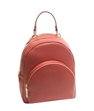 COCCINELLE ALPHA Mochila de piel martillada con bolsillo - Bolsos Mujer