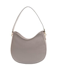 COCCINELLE ALPHA Bolso de hombro de piel martillada gris claro - Bolsos Mujer - 3