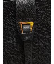 COCCINELLE ALBA Bolso de mano de cuero martillado negro - Bolsos Mujer - 5