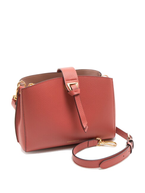 ALBA Bolso de hombro de piel martillada maceta - Bolsos Mujer