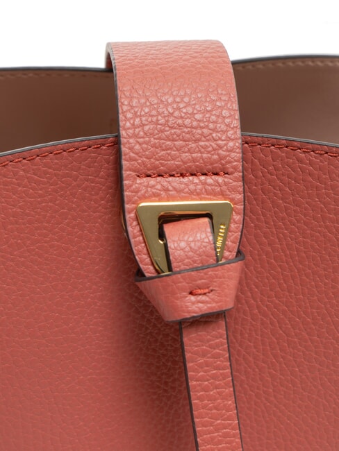 ALBA Bolso de hombro de piel martillada maceta - Bolsos Mujer