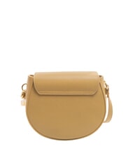 COCCINELLE ALPHA Mini bolso de hombro de piel martillada beige fresco - Bolsos Mujer - 4