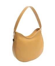 COCCINELLE ALPHA Bolso de hombro de piel martillada beige fresco - Bolsos Mujer - 2